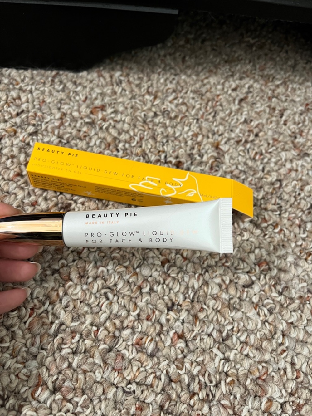 Beauty Pie Pro-Glow Liquid Dew for Face & Body - White & Gold Tube